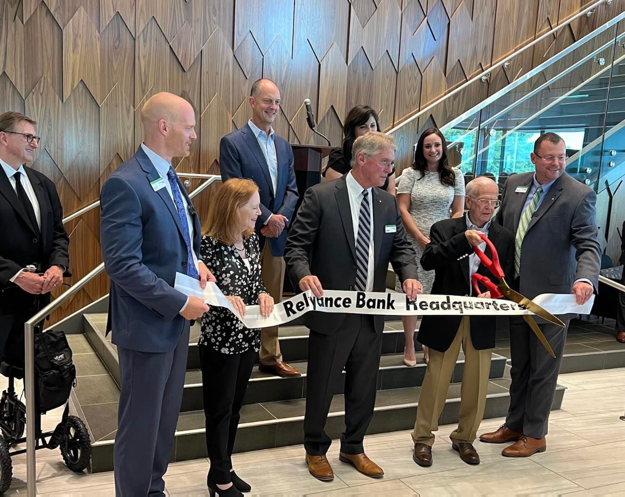 Ribbon cutting ceremony for new Relyance Bank HQ now open in White Hall, AR.